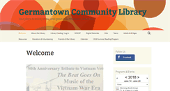 Desktop Screenshot of germantownlibrarywi.org