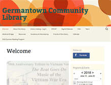 Tablet Screenshot of germantownlibrarywi.org